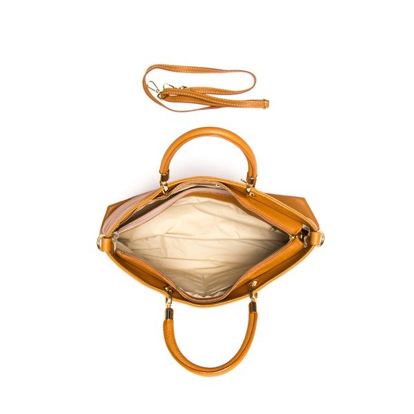 Ādas rokassoma Luisa Vannini 1131 Cognac-image-3