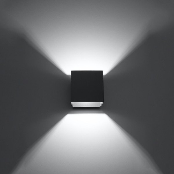 Tumši pelēka sienas lampa Geo – Sollux-image-3