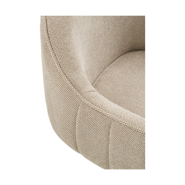 Gaiši pelēki polsterēti ēdamistabas krēsli ar roku balstiem (2 gab.) Tamera – House Nordic-image-3