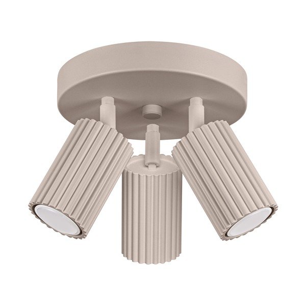 Pelēkbrūna metāla prožektora tipa lampa Gleam – Sollux