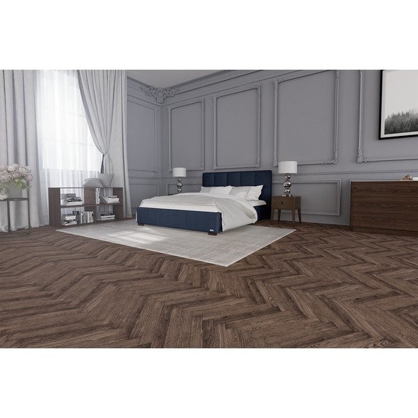 Tumši zila divguļamā gulta Guy Laroche Home Allure, 160 x 200 cm-image-3