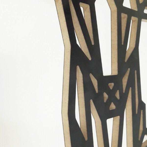 Melns sienas dekors Deer, 39 x 65 cm-image-2