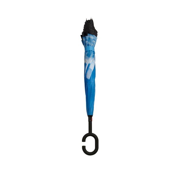 Zili melns debess lietussargs, ⌀ 110 cm-image-4