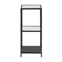 Melns stikla plaukts 35x83 cm Seaford – Actona