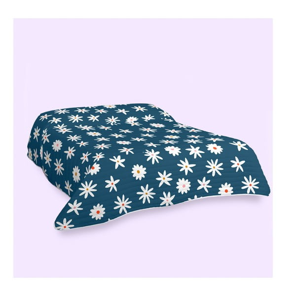 Zils stepēts gultas pārklājs 270x260 cm Margaret – Aware-image-1