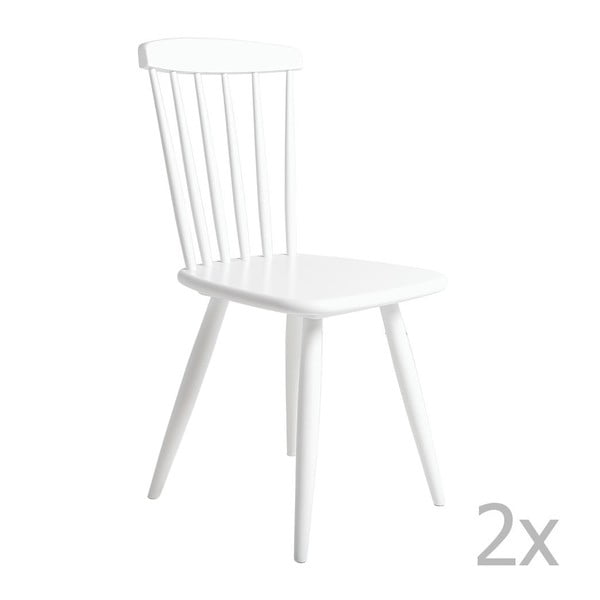 2 baltu ēdamistabas krēslu komplekts Marckeric Jade