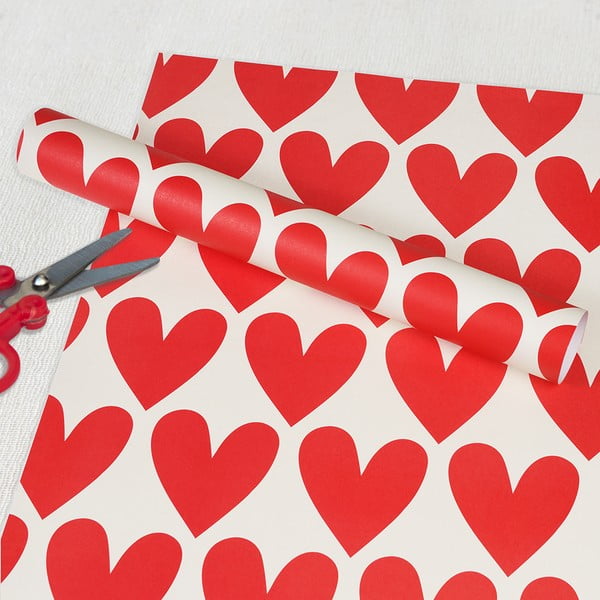 Dāvanu papīru komplekts (5 gab.) Hearts – Rex London-image-1
