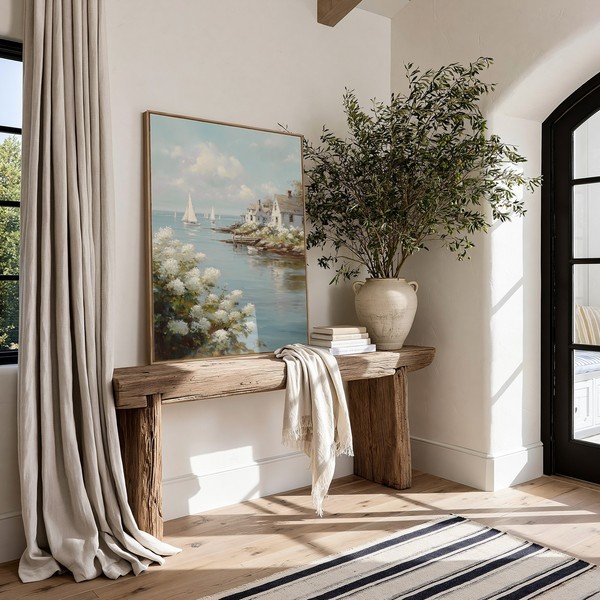 Drukāta glezna ar rāmi 60x80 cm Quiet Bay – Styler-image-1