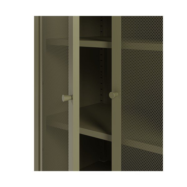 Zaļš metāla skapītis 70x100x40 cm Fayna – Marckeric-image-4