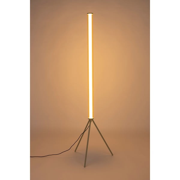 Bēša LED stāvlampa ar regulējamu spilgtumu un stikla abažūru (augstums 156 cm) Scotty – Zuiver-image-2