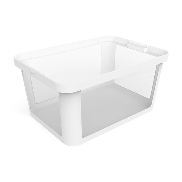 Balta plastmasas uzglabāšanas kaste 55,5x39x26,5 cm Albris – Rotho