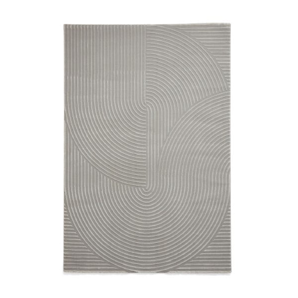 Gaiši pelēks mazgājams paklājs no pārstrādātas šķiedras 120x170 cm Flores – Think Rugs