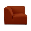 Ķieģeļu sarkans modulārais dīvāns no buklē auduma (ar maināmu stūri) Roxy – Scandic