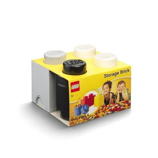 3 plastmasas glabāšanas kastu komplekts LEGO®, 25 x 25,2 x 18,1 cm