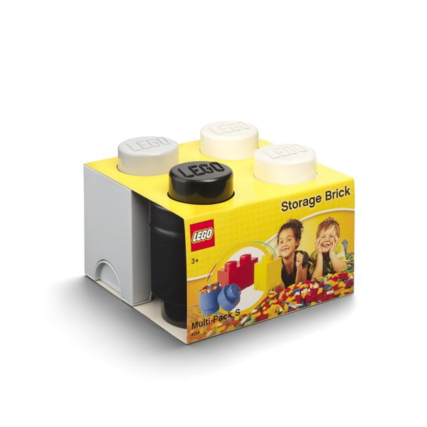 3 plastmasas glabāšanas kastu komplekts LEGO®, 25 x 25,2 x 18,1 cm