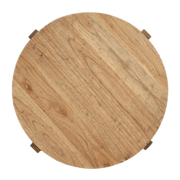 Ciedra masīvkoka apaļš sānu galdiņš ø 40 cm Dala – Ixia-image-3