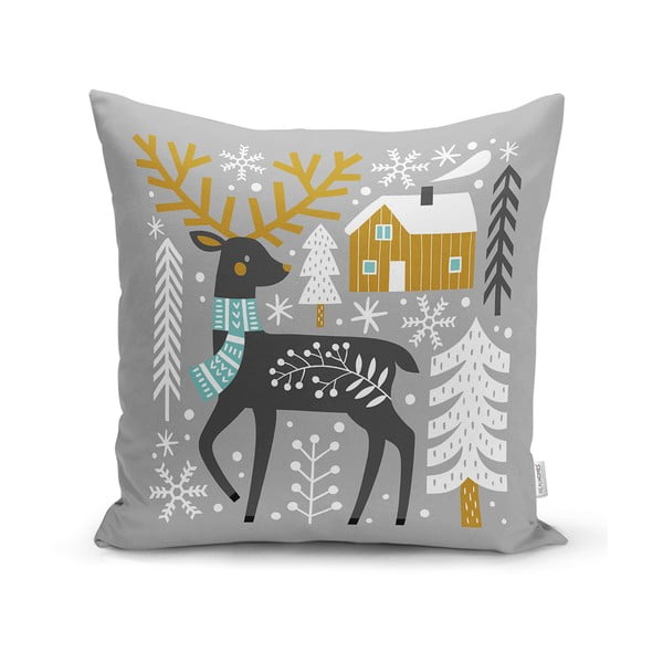Spilvendrāna ar Ziemassvētku motīvu 43x43 cm – Mila Home