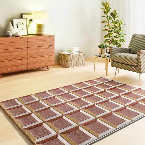 Terakotas oranžs paklājs 160x230 cm Amara – Universal-image-1