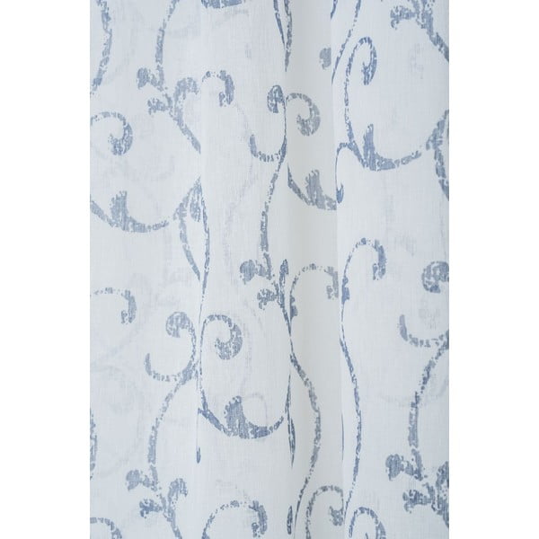 Balts/zils dienas aizkars 300x260 cm Fiesta – Mendola Fabrics-image-1