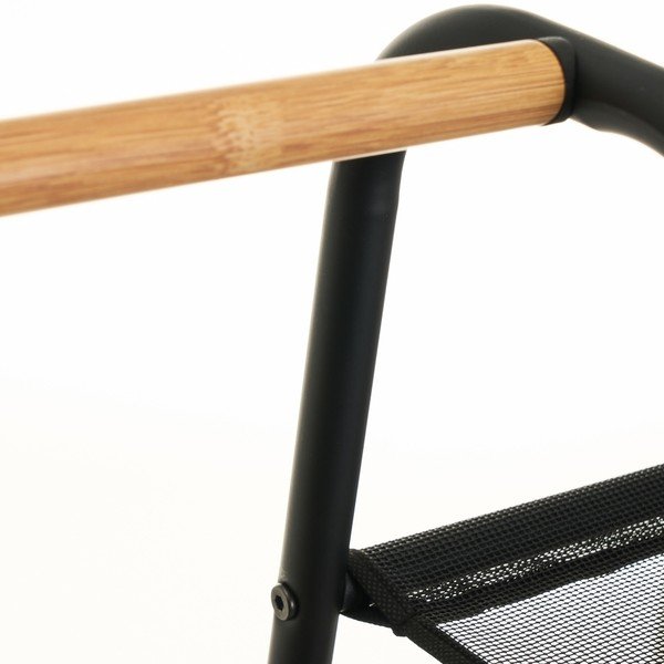 Melns metāla drēbju statīvs – Casa Selección-image-2