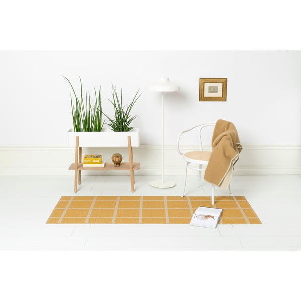 Okera dzeltens iekštelpu un āra celiņa paklājs 70x150 cm Ada Ochre – Pappelina-image-1