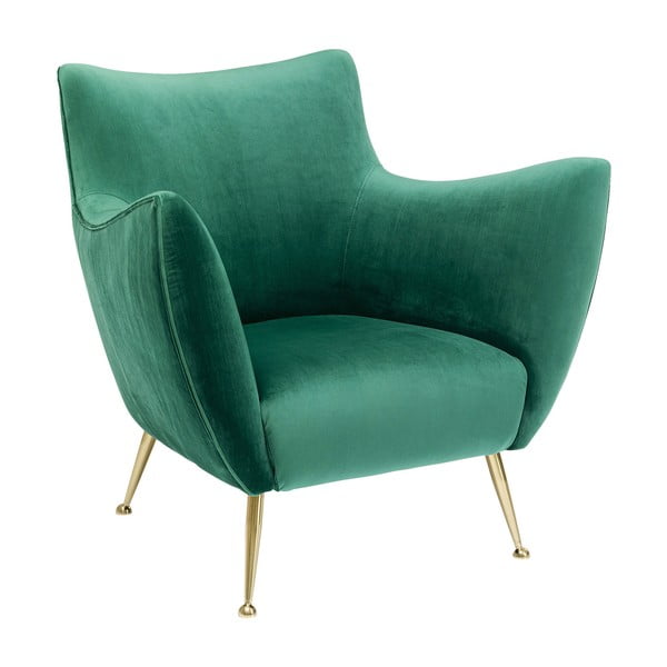 Zaļā samta krēsls Kare Design Goldfinger
