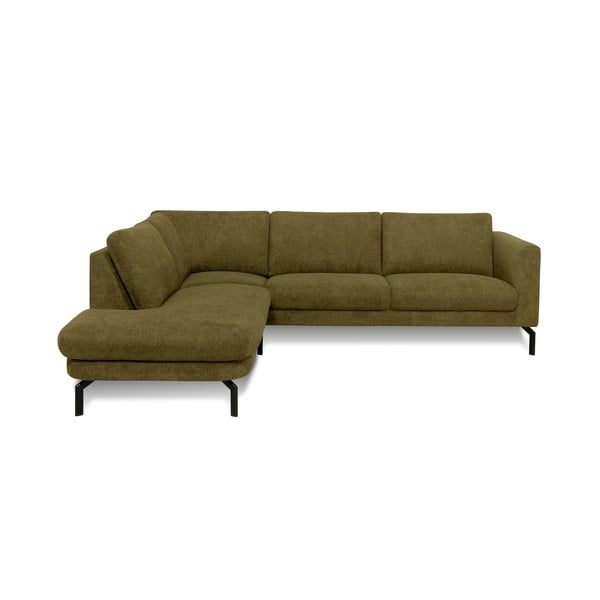 Sinepju dzeltens stūra dīvāns (ar kreiso stūri) Gomero – Scandic