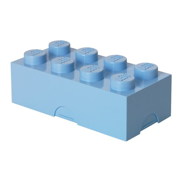 Gaiši zila plastmasas uzglabāšanas kaste bērniem 20x10x7 cm – LEGO®-image-2