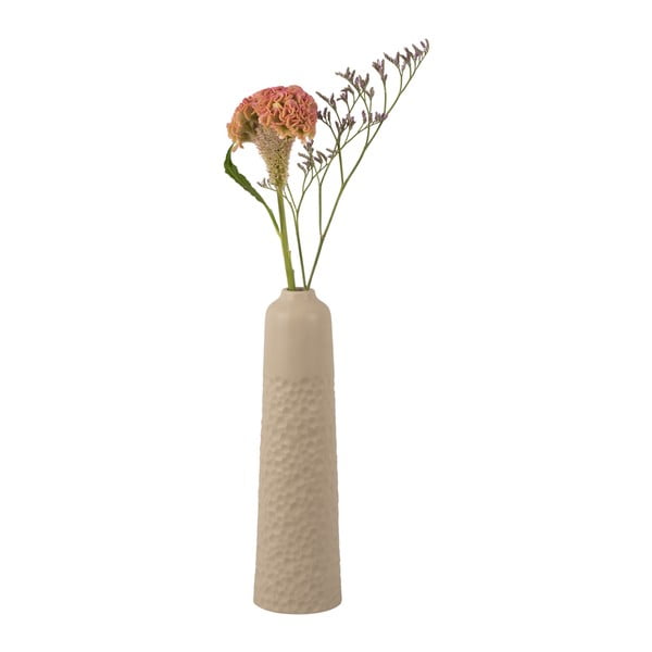 Bēša keramikas vāze PT LIVING Carve, augstums 27,5 cm-image-2