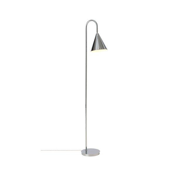 Spīdīgas sudraba krāsas metāla stāvlampa ar saliekamu konstrukciju (augstums 145 cm) Liam – Ellos Home-image-3