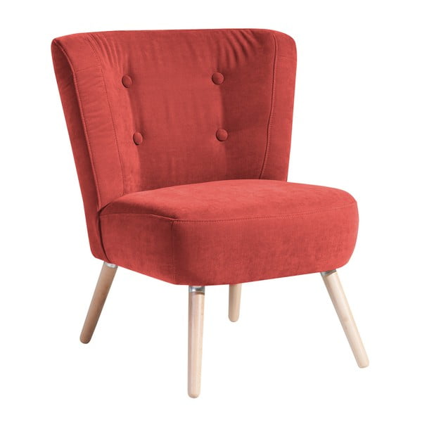 Terakotas sarkanais krēsls Max Winzer Neele Velor