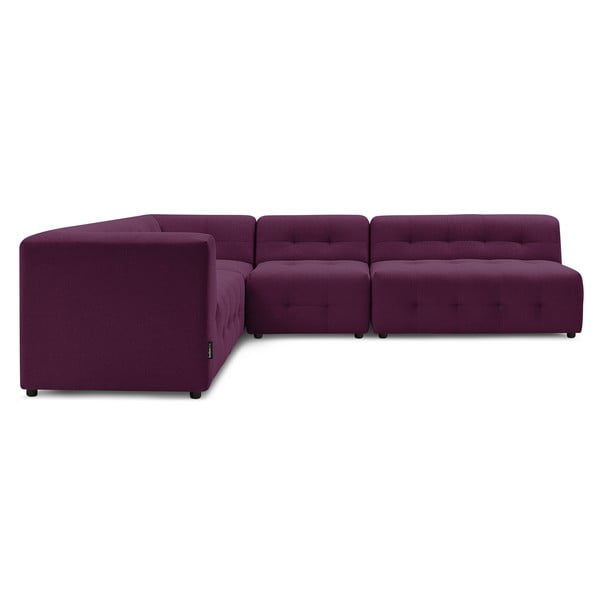 Tumši violets stūra dīvāns (kreisais stūris) Kleber – Bobochic Paris-image-4