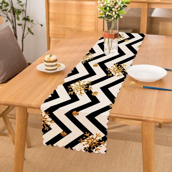 Galda celiņš 45x140 cm Zig Zag – Minimalist Cushion Covers-image-1