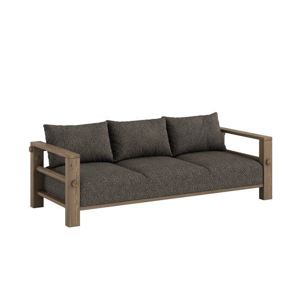Tumši pelēks dīvāns 225 cm Bare – Karup