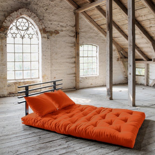 Dīvāns gulta Karup Shin Sano Black/Orange-image-1