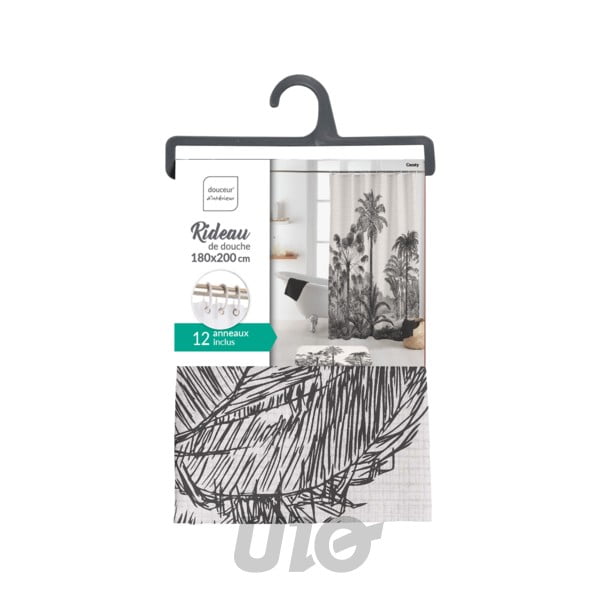 Dušas aizkars 180x200 cm Cocoty – douceur d'intérieur-image-2