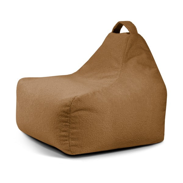 Brūns bērnu sēžammaiss no buklē auduma Game Amuse – SLOWDOWN