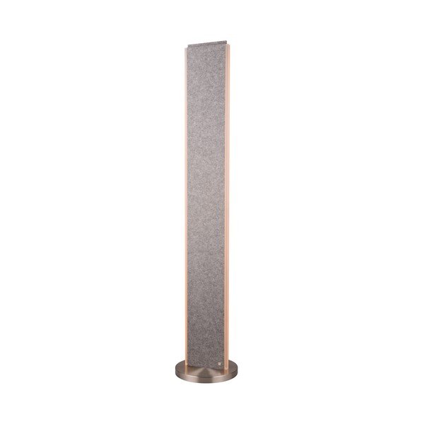 Pelēka LED stāvlampa ar balss vadību/ar mobilās lietotnes vadību no auduma (augstums 180 cm) Cicara – CINQUE-image-1