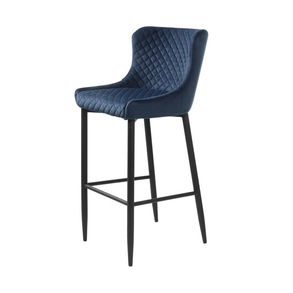 Tumši zils polsterēts bāra krēsls Unique Furniture Ottowa