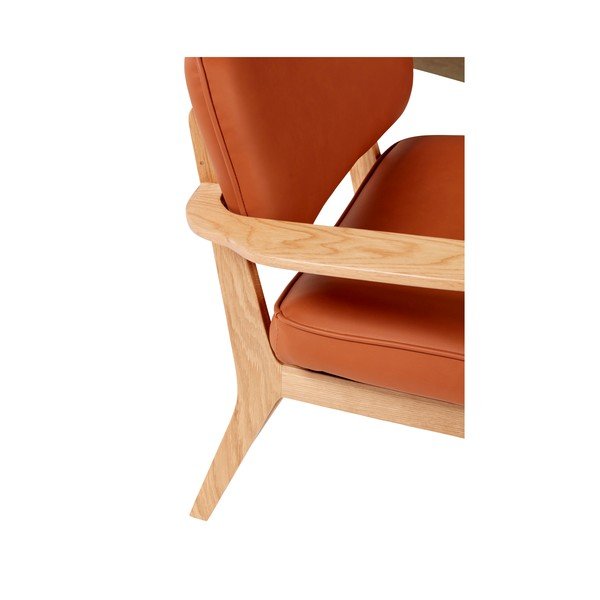 Oranžs krēsls no ādas imitācijas Hübsch Haze-image-3