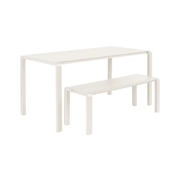 Balts metāla dārza sols Vondel – Zuiver-image-3