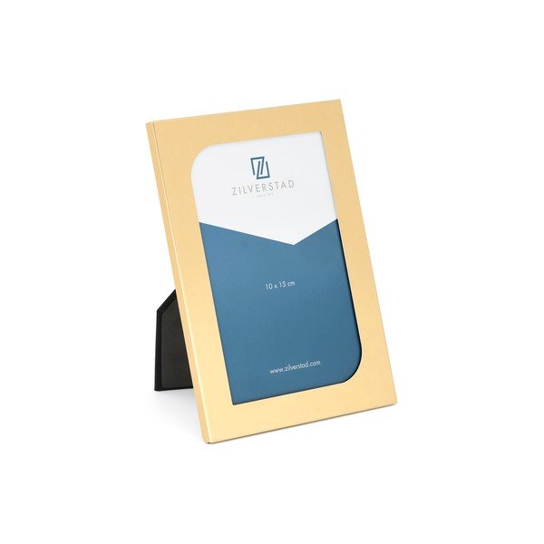 Misiņa krāsas metāla stāvošs foto rāmis 12x17 cm Grenoble – Zilverstad