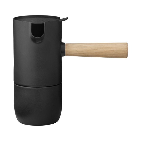 Melna nerūsējošā tērauda mokas kafijas kanna 250 ml Collar – Stelton