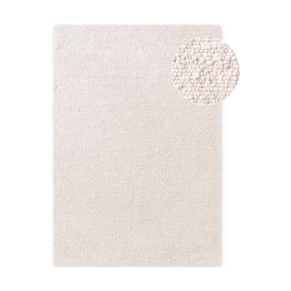 Ziloņkaula krāsas ar rokām darināts buklē paklājs 200x290 cm Notting Hill Portobello – Ted Baker