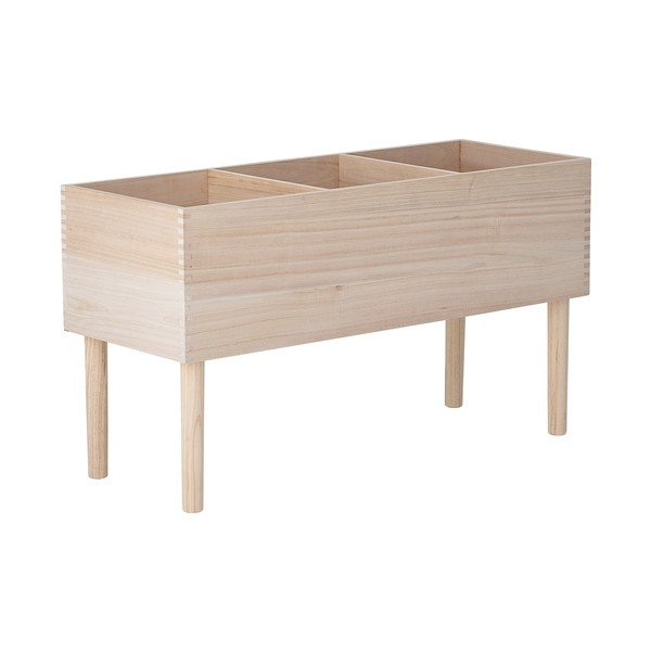Gaiša dabīga toņa paulonijas masīvkoka grāmatplaukts 91x50x35 cm Douve – Bloomingville