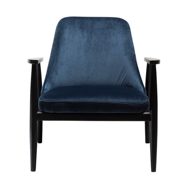 Tumši zils krēsls ar oša koka konstrukciju DAN-FORM Denmark Saga