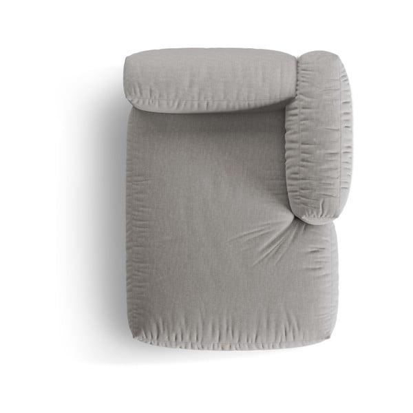 Gaiši pelēka modulārā dīvāna daļa (ar labo stūri) Martina – Micadoni Home-image-3
