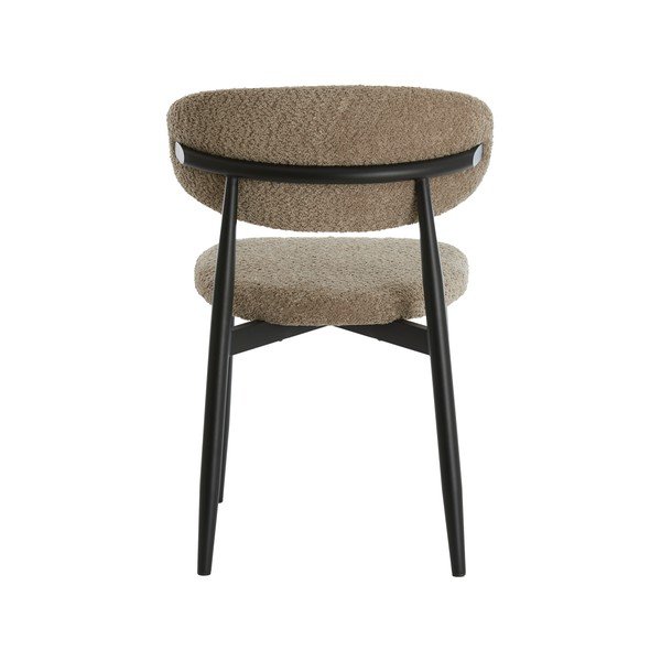 Pelēkbrūns polsterēts pusdienu krēsls Eniola – Light & Living-image-4