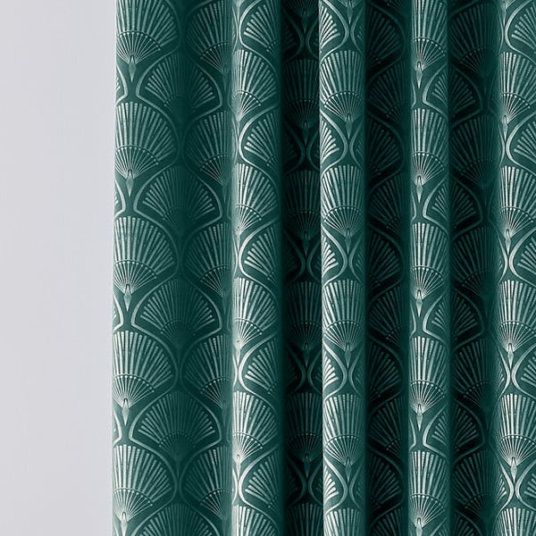 Zaļi aizkari (2 gab.) 168x183 cm Art Deco Pearl – Catherine Lansfield-image-2