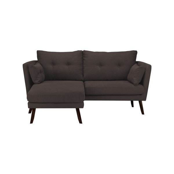 Brūns trīsvietīgs dīvāns Mazzini Sofas Elena, ar atpūtas krēslu kreisajā stūrī-image-3